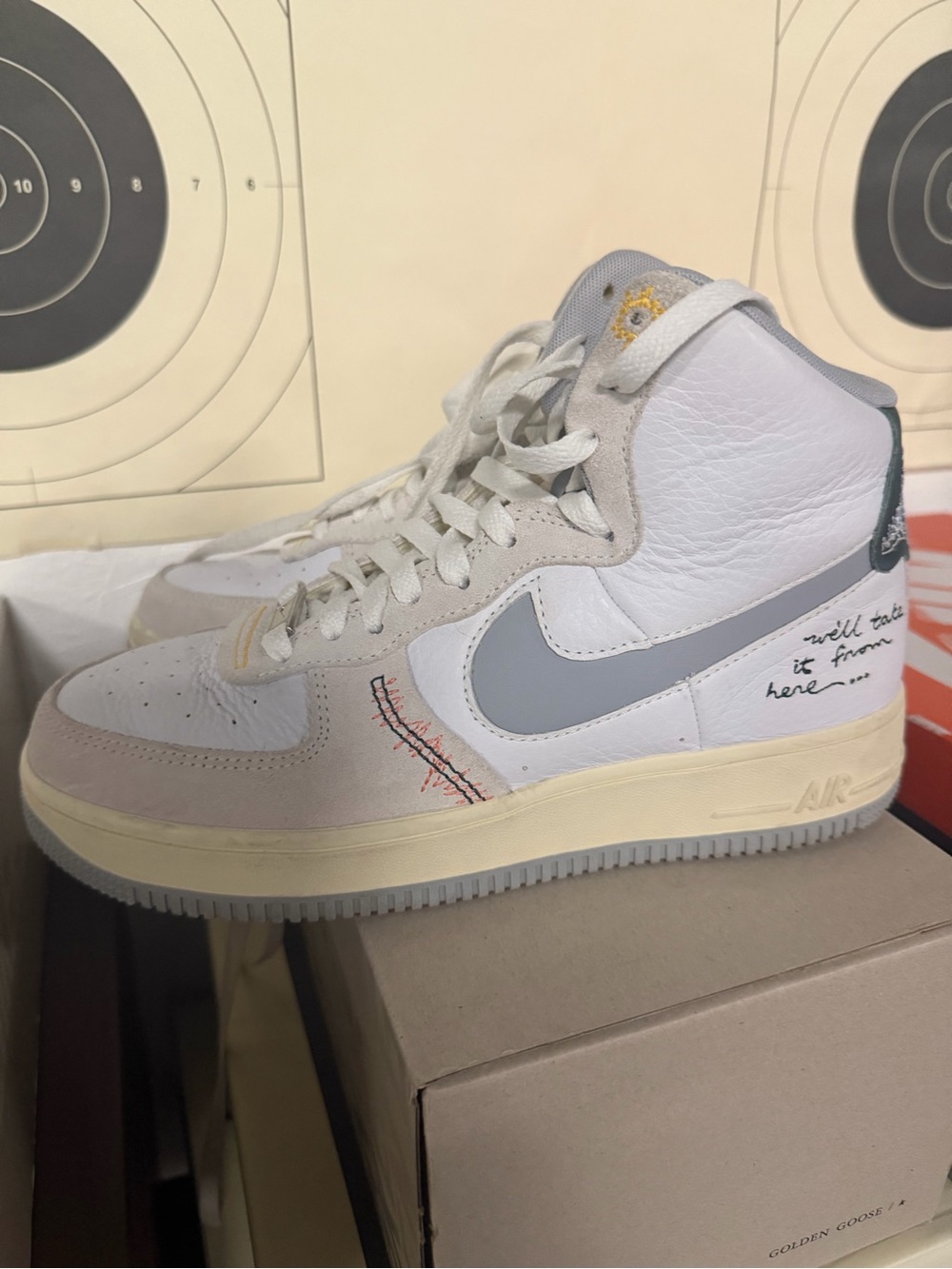 Nike Air Force 1 Low - White and Light Gray